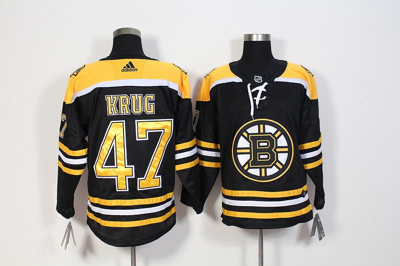 Men Boston Bruins #47 Krug Black Hockey Stitched Adidas NHL Jerseys